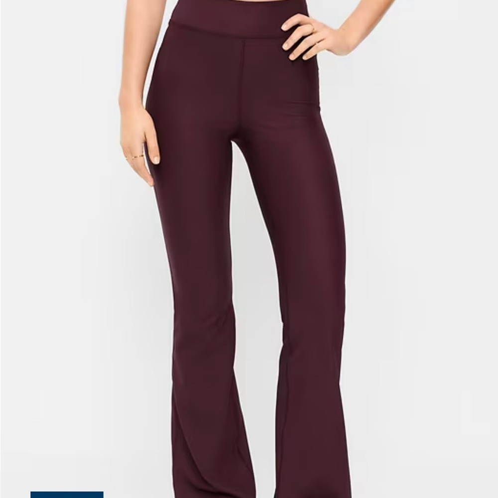 Old Navy Deep Burgundy Flare Pants